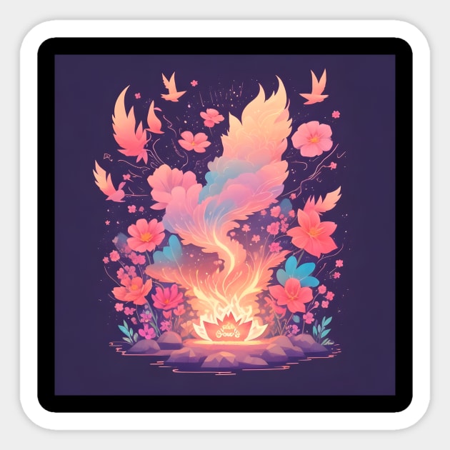 Mesmerizing Fire Picture Sticker by MiracleROLart